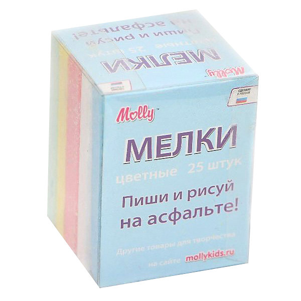 

Мел асфальтовый Molly, 5 цветов