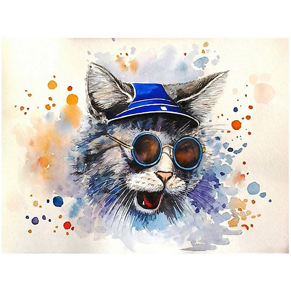 

Картина по номерам Molly Кот-рокер