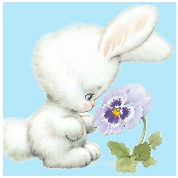 

Картина по номерам Molly Зайчонок с цветком