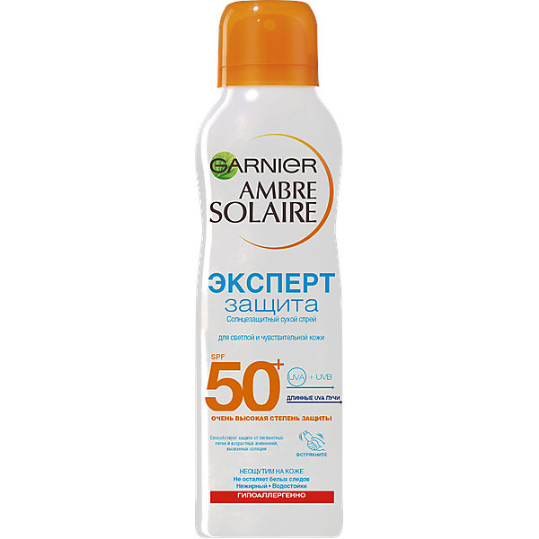 фото Солнцезащитный сухой спрей garnier ambre solaire "экстра защита" spf 50, 200 мл