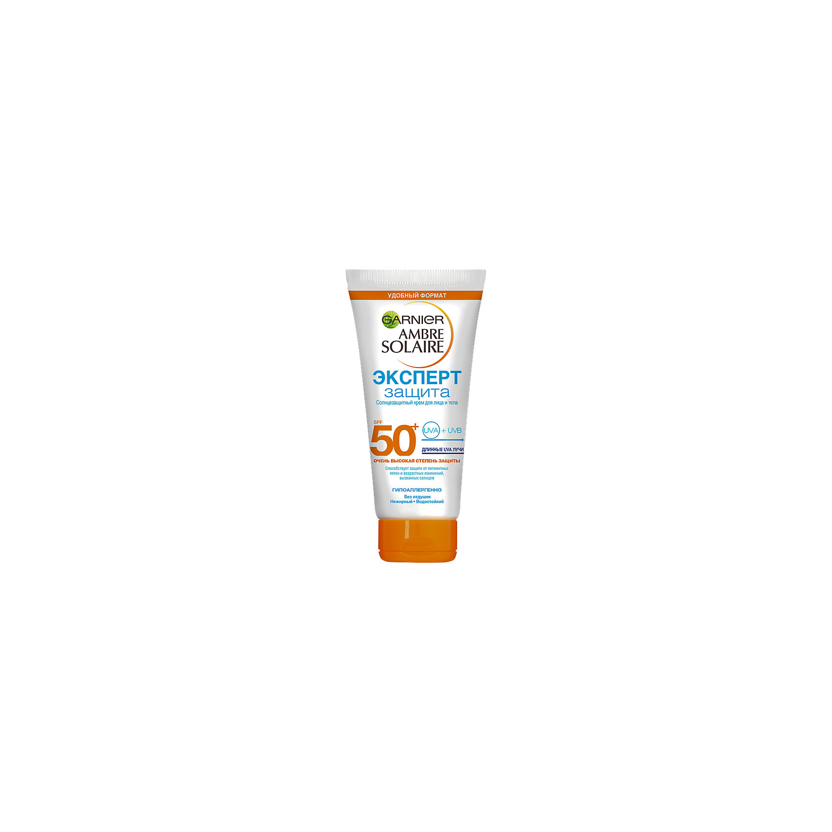 фото Солнцезащитный крем garnier ambre solaire "эксперт защита" spf 50, 50 мл