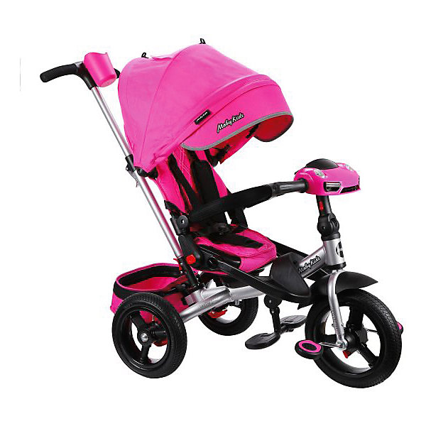 

Трёхколёсный велосипед Moby Kids New Leader 360° Air Car New, 12x10, Розовый, Трёхколёсный велосипед Moby Kids New Leader 360° Air Car New, 12x10