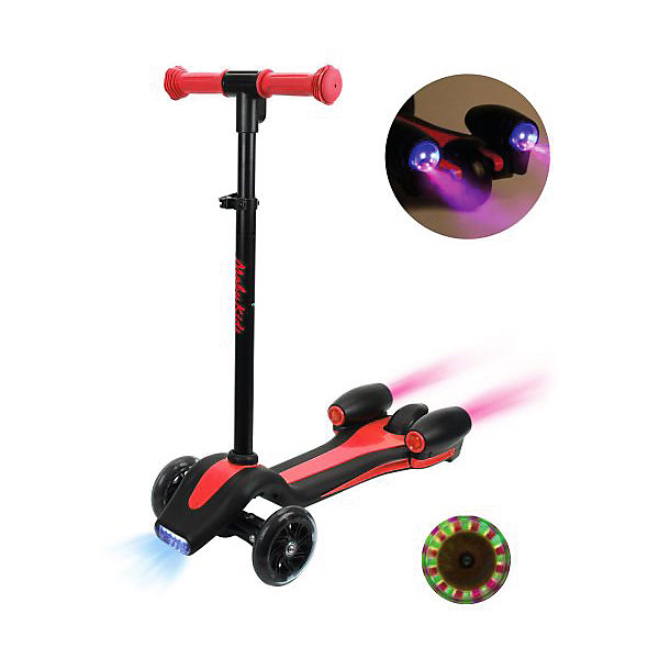 

Трёхколёсный самокат Moby Kids Junior Rocket, 120/100 мм, Красный, Трёхколёсный самокат Moby Kids Junior Rocket, 120/100 мм