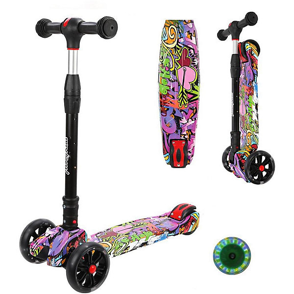 

Трёхколёсный самокат Moby Kids Гигант, 135/90 мм, Зеленый, Трёхколёсный самокат Moby Kids Гигант, 135/90 мм