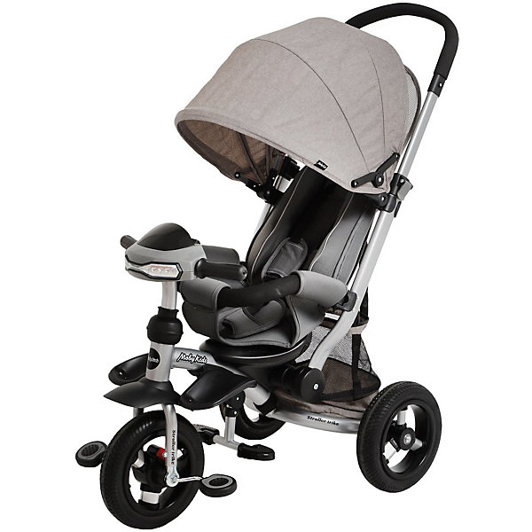 

Трёхколёсный велосипед-коляска Moby Kids Stroller trike Air Car, 10x10, Серый, Трёхколёсный велосипед-коляска Moby Kids Stroller trike Air Car, 10x10