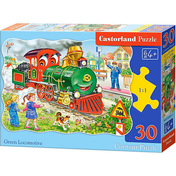 

Пазл Castorland Зеленый локомотив, 30 деталей