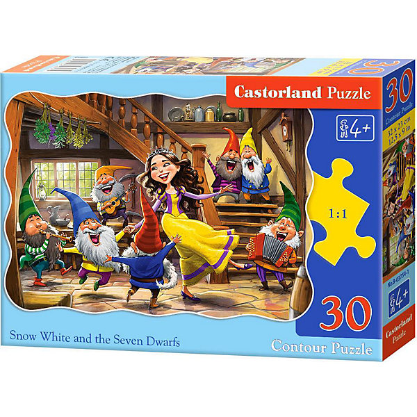 

Пазл Castorland Белоснежка и 7 гномов, 30 деталей