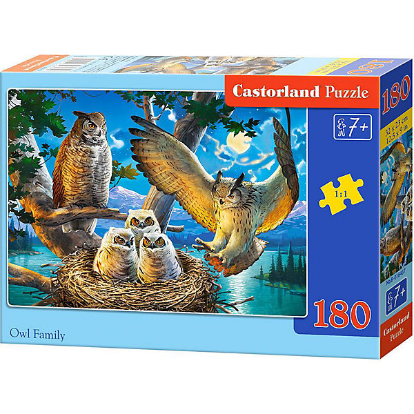 

Пазл Castorland Семья сов, 180 деталей