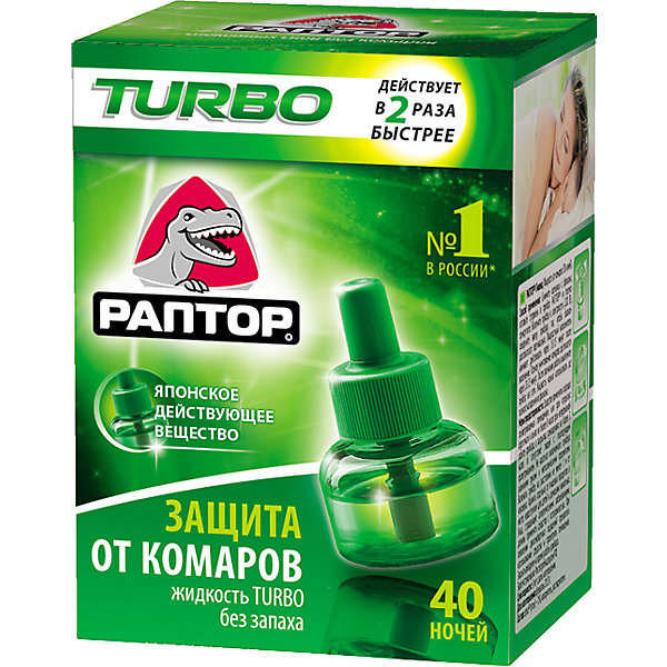 Жидкость Раптор Turbo от комаров, 40 ночей 15560660