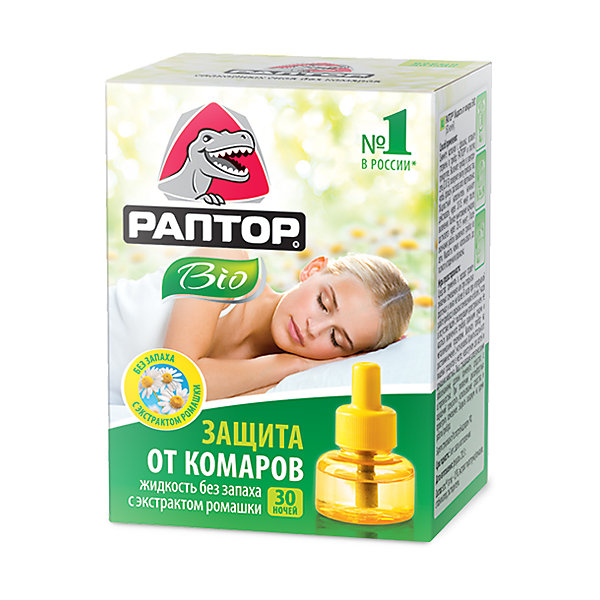 

Жидкость от комаров Раптор BIO с экстрактом ромашки, 30 ночей
