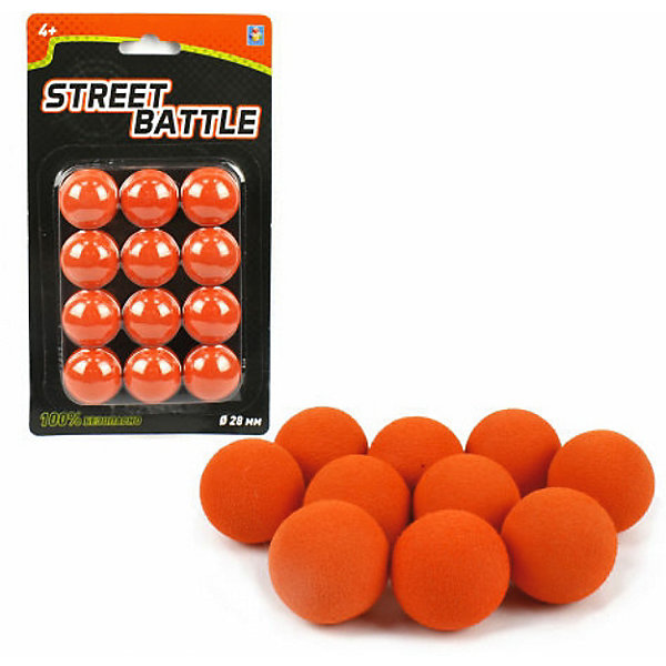 

Мягкие шарики 1Toy для оружия Street Battle, Оранжевый, Мягкие шарики 1Toy для оружия Street Battle