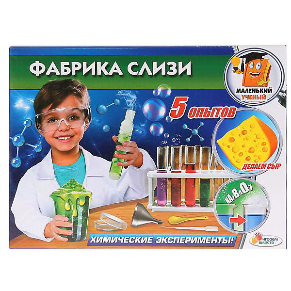 

ИГРУШКА ОПЫТЫ "ИГРАЕМ ВМЕСТЕ": Фабрика слизи в русс. кор. в кор.36шт