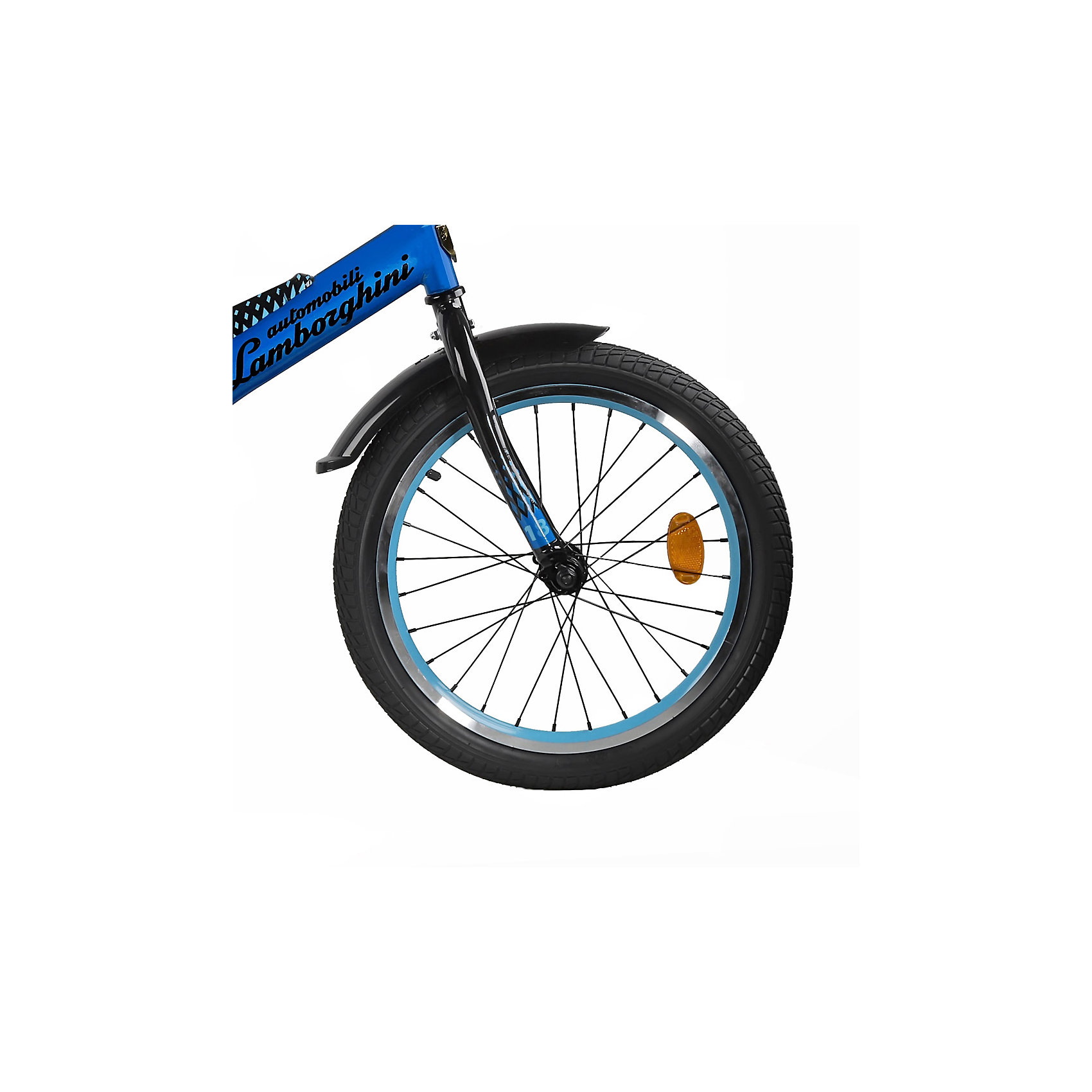 фото Детский велосипед automobili lamborghini energy , рама сталь , диск 18 алюминий , цвет синий