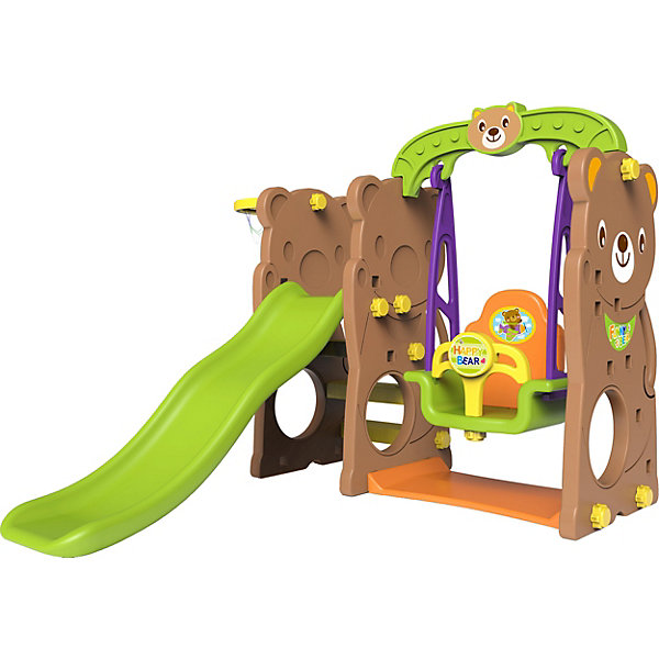 

Игровой комплекс Toy Monarch "Мишка" с качелями, Коричневый, Игровой комплекс Toy Monarch "Мишка" с качелями