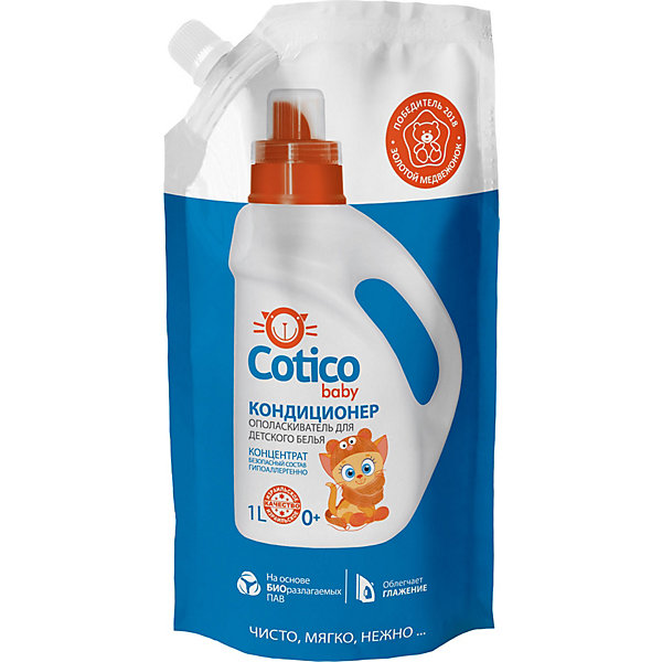 

Кондиционер-ополаскиватель Cotico Baby для детского белья, 1 л
