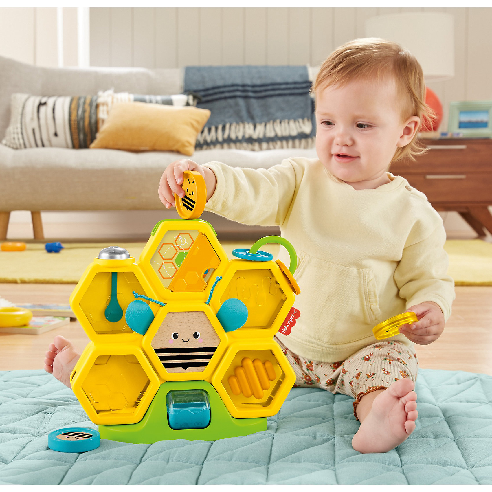 фото Игрушка-сортер для малышей fisher-price пчелиный улей gjw27 mattel