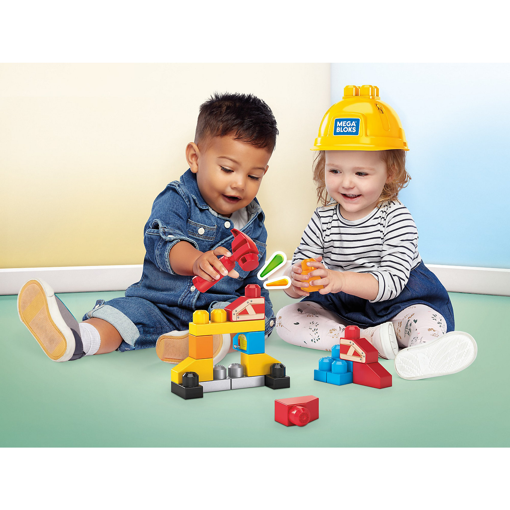 Игровой набор Mega Bloks Маленький строитель Mattel 15613681