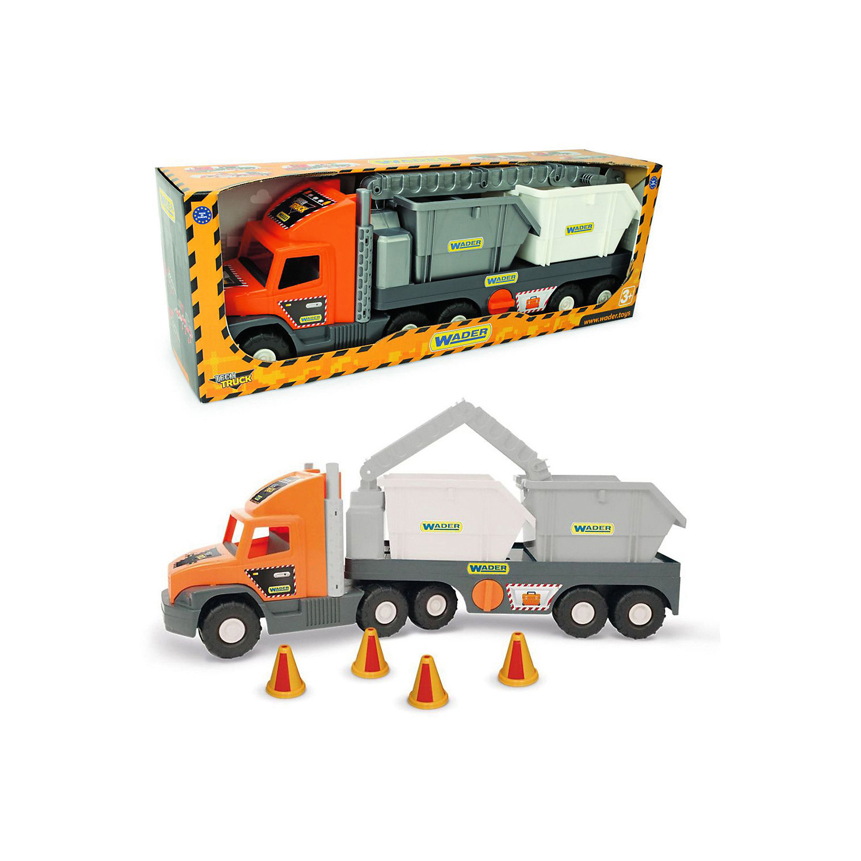 Игровой набор Super Tech Truck, с контейнерами Wader 15627230