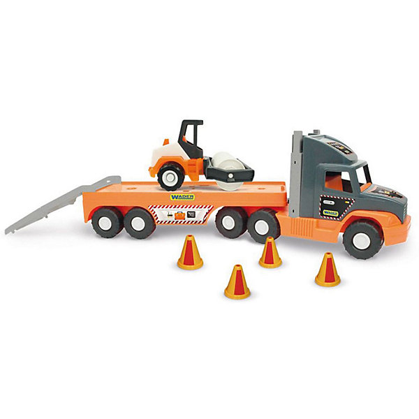 

Игровой набор Wader Super Tech Truck, с катком для асфальта