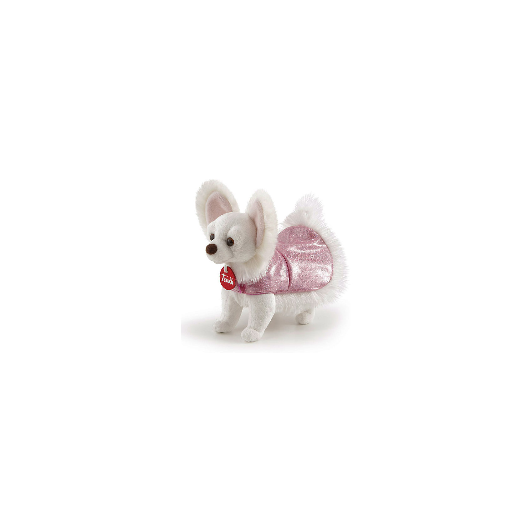 Мягкая игрушка Чихуахуа в розовом платье, 12x20x23 см TRUDI 15639022