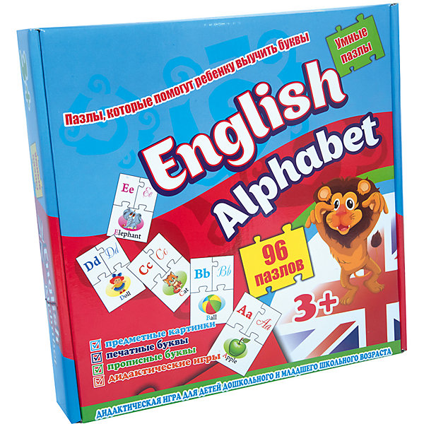 

Пазлы Strateg English alfabet, 63 элемента