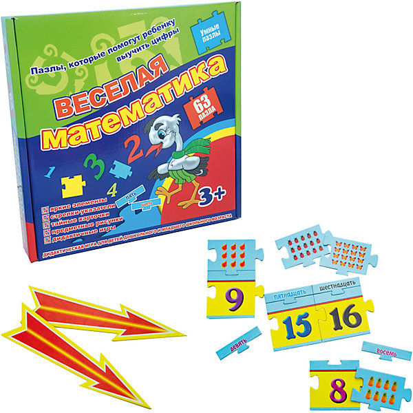 

Пазлы Strateg "Веселая математика", 63 элемента