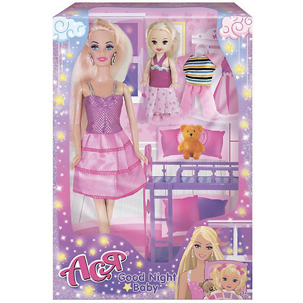 Набор кукол "Спокойной ночи, малышка" Ася, 28 см Toys Lab 15654279