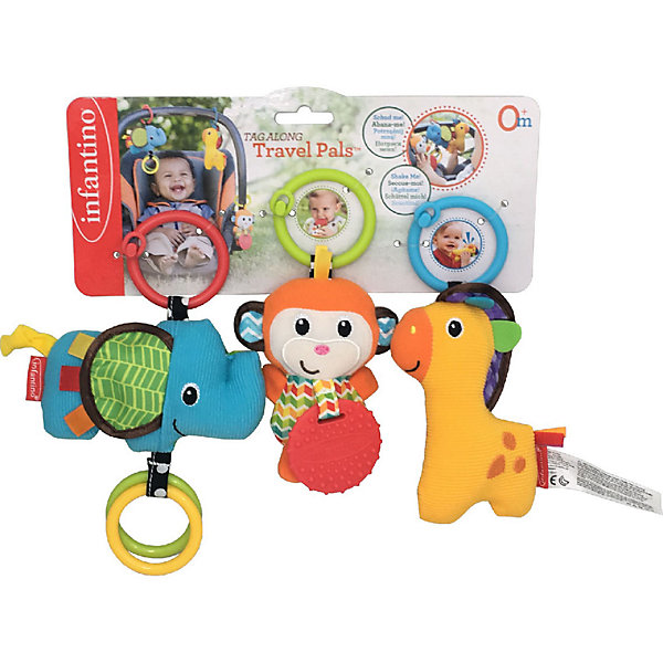 Набор игрушек Infantino Друзья, 3 шт Infantino BKids 15654341