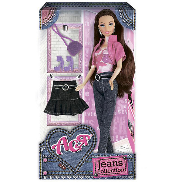 

Кукла Toys Lab "Джинсовая коллекция" Ася, 28 см, Синий, Кукла Toys Lab "Джинсовая коллекция" Ася, 28 см