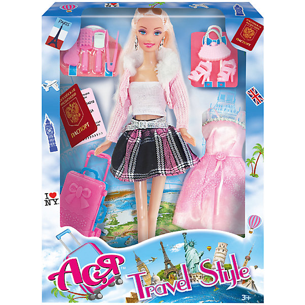 

Кукла Toys Lab "Путешественница" Ася, 28 см, Розовый, Кукла Toys Lab "Путешественница" Ася, 28 см