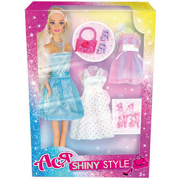 

Кукла Toys Lab "Блестящий выход" Ася, 28 см, Голубой, Кукла Toys Lab "Блестящий выход" Ася, 28 см