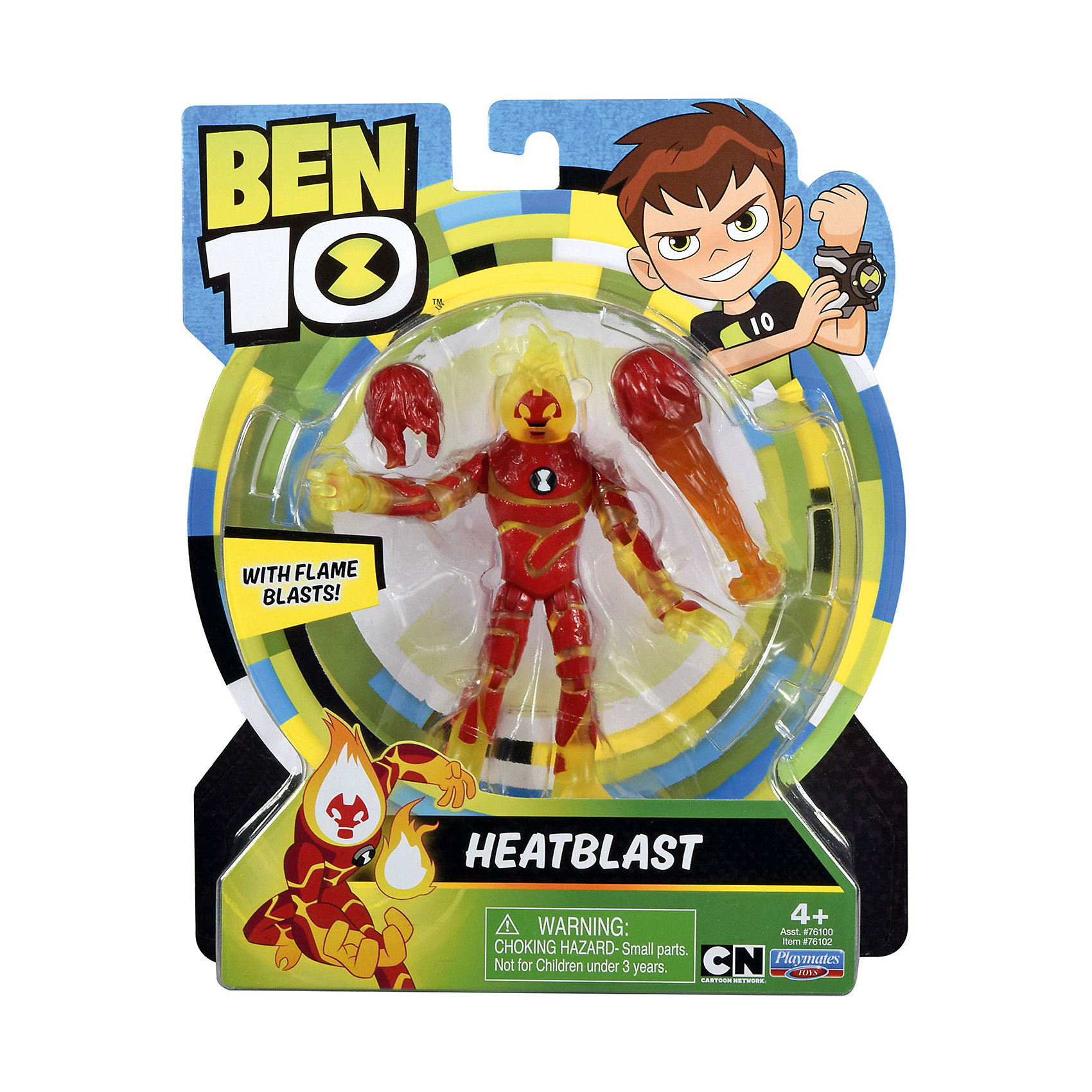 фото Фигурка playmates ben 10 "человек-огонь", 12.5 см