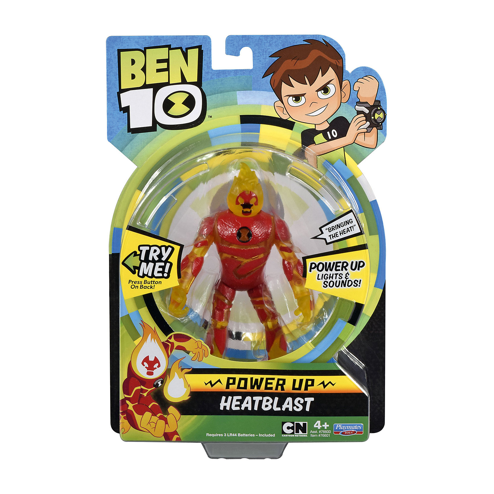 фото Фигурка playmates ben 10 "человек-огонь", 16 см