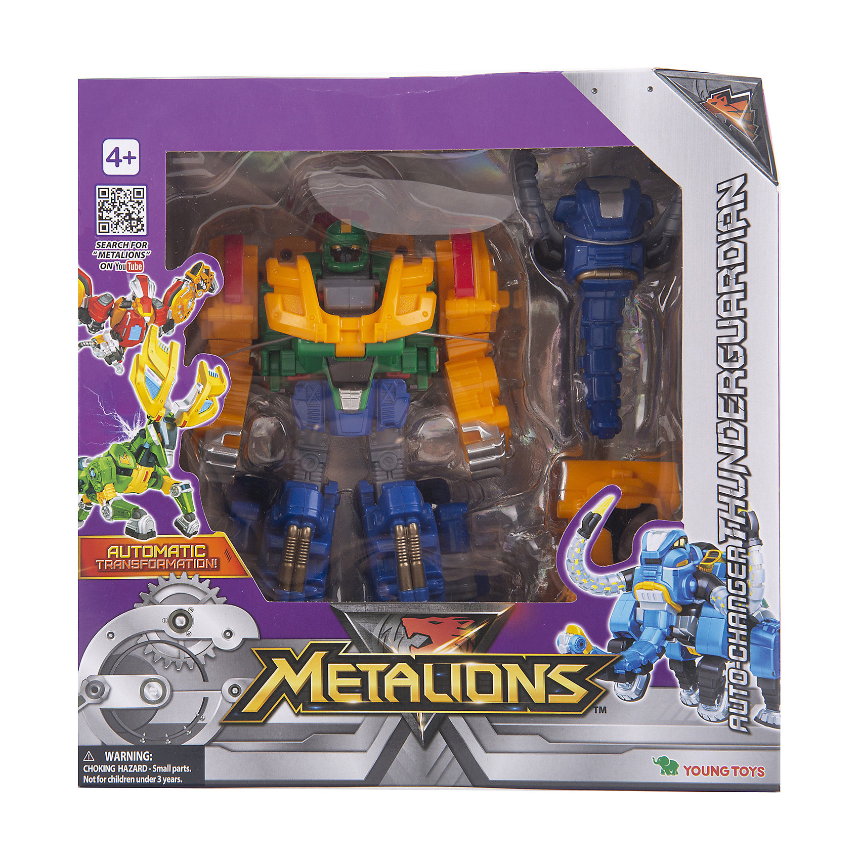 фото Игровой набор metalions трансформеры "громовой страж" young toys