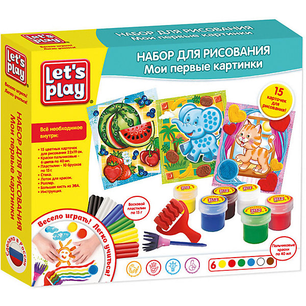

Набор для творчества Let's Play "Мои первые картинки, Разноцветный, Набор для творчества Let's Play "Мои первые картинки"