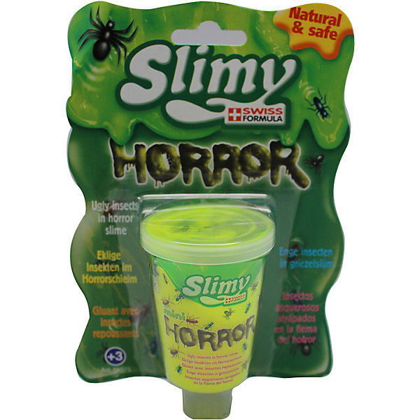 

Слайм Slimy "Ужастики", с игрушкой, Разноцветный, Слайм Slimy "Ужастики", с игрушкой