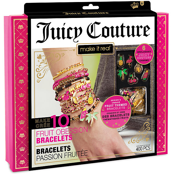 

Набор для создания украшений Juicy Couture "Тропический рай", 400 деталей, Разноцветный, Набор для создания украшений Juicy Couture "Тропический рай", 400 деталей