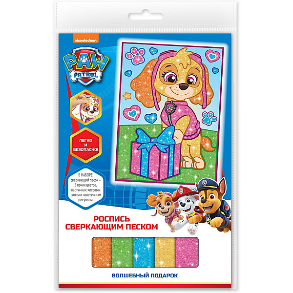 

Набор для творчества PAW Patrol "Роспись сверкающим песком: волшебный подарок, Разноцветный, Набор для творчества PAW Patrol "Роспись сверкающим песком: волшебный подарок"