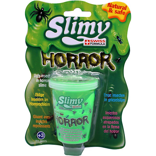 

Слайм Slimy "Ужастики", с игрушкой, Разноцветный, Слайм Slimy "Ужастики", с игрушкой