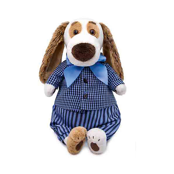 фото Мягкая игрушка budi basa собачка бартоломей в рубашке и штанах, 33 см