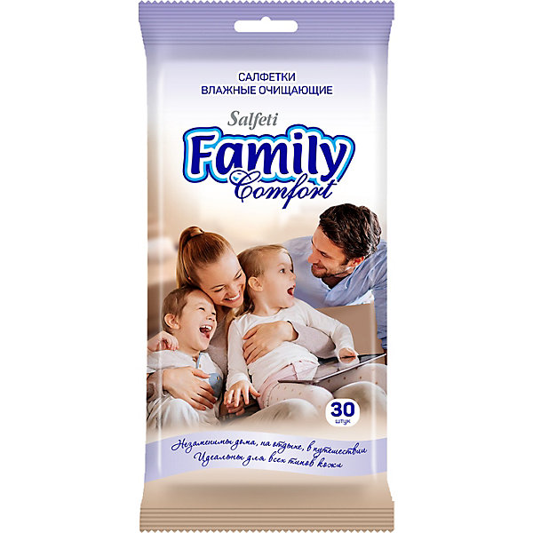

Влажные салфетки Salfeti Family №30