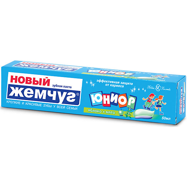 

Зубная паста Новый Жемчуг Юниор яблоко и мята, 50 мл