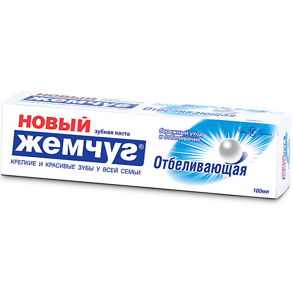 Зубная паста Новый Жемчуг Отбеливающая, 100 мл Невская косметика 15842237
