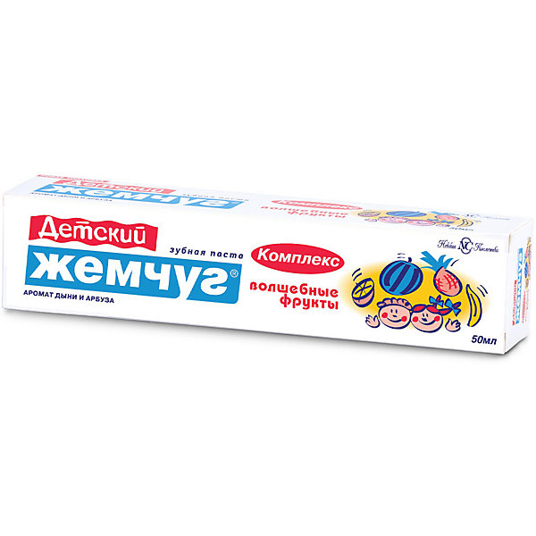 

Зубная паста для детей Новый Жемчуг Волшебные фрукты, 50 мл