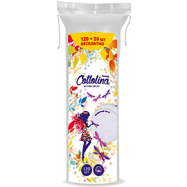 

Ватные диски Cottolina, 120 + 20 шт