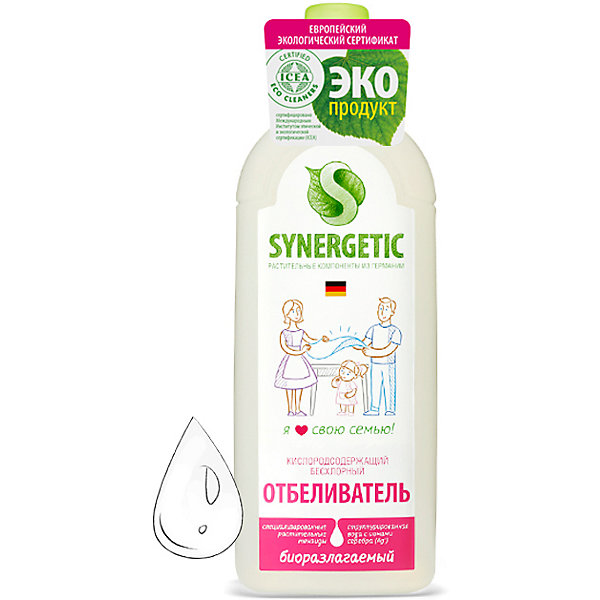 

Кислородный отбеливатель для белья Synergetic, 1 л