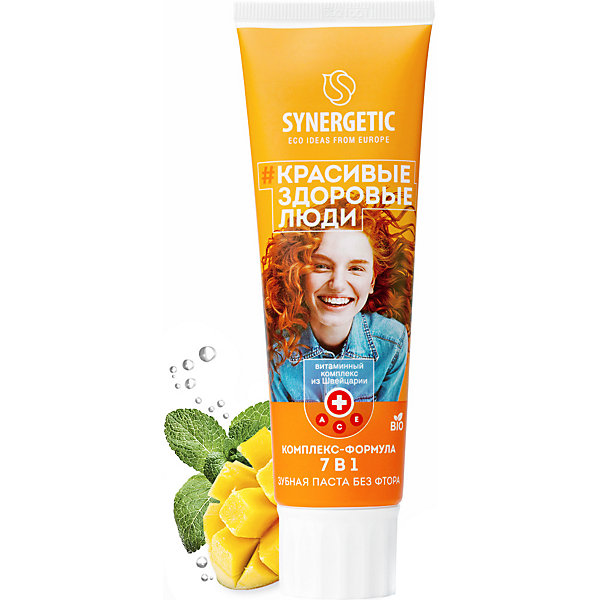 

Зубная паста Synergetic Комплекс-формула 7 в 1 "Манго-Мята", 100 гр