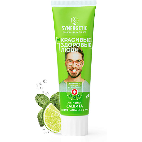 

Зубная паста Synergetic Активная защита "Лайм", 100 гр