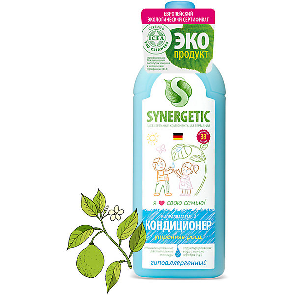 

Кондиционер для белья Synergetic Утренняя роса, 1 л
