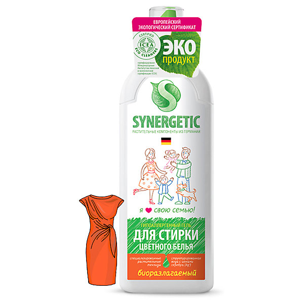 

Гель для стирки цветного белья Synergetic, 750 мл
